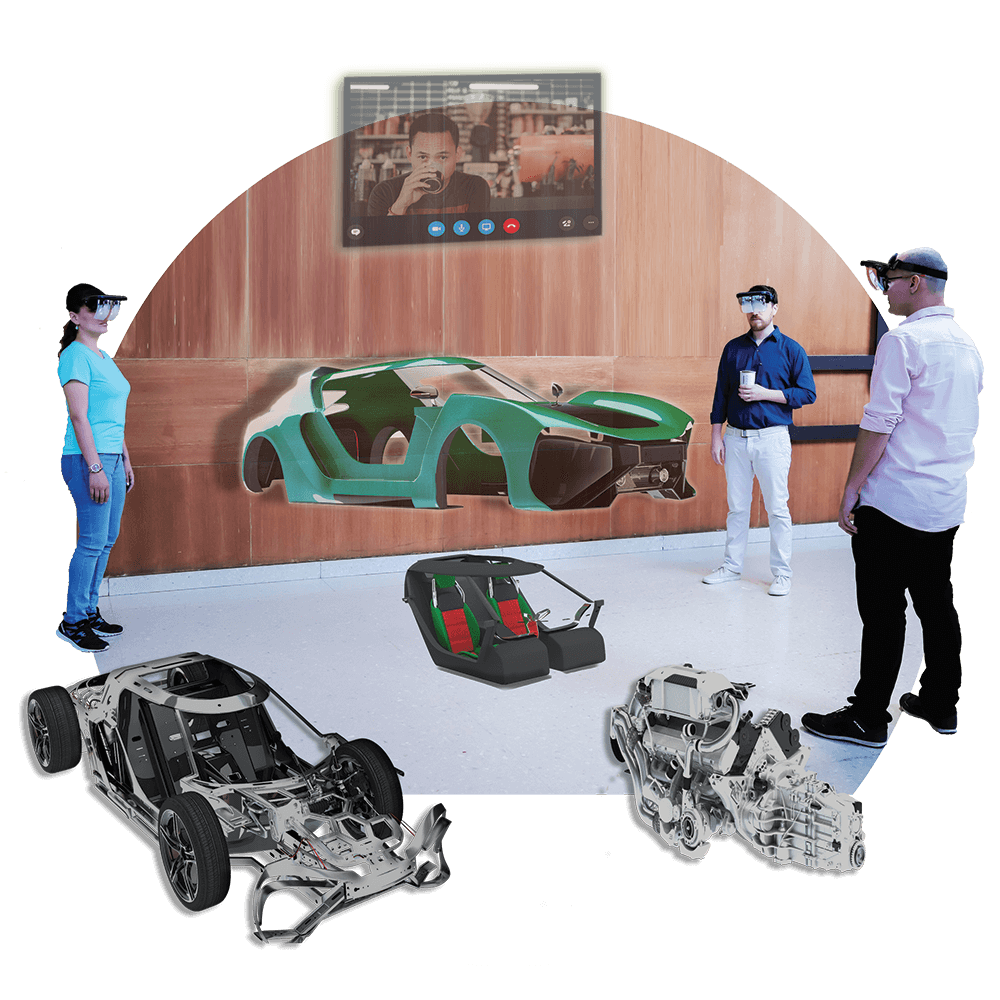 Collaborate With Colleagues Using Holoboard Augmented Reality Headset